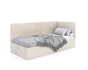 Łóżka dla dzieci i młodzieży - Łóżko młodzieżowe ROBIN z pojemnikiem - 90x200 - SZTRUKS PRO - Grafitowy - miniaturka - grafika 1