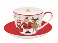 Filiżanki - Filiżanka ze spodkiem Santa&Friends I, 350ml - miniaturka - grafika 1