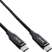 Kable USB - Kabel USB InLine InLine® Magnetic USB-C cable, USB-C male/male, 100W, black, 1m - miniaturka - grafika 1