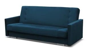 Niebieska tapicerowana wersalka z funkcją spania K2-D64 - Sofy i kanapy Niebieska tapicerowana wersalka z funkcją spania K2-D64 - Sofy i kanapy - miniaturka - grafika 1