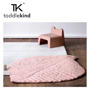 Toddlekind Mata do zabawy z bawełny organicznej w kształcie liścia Leaf Mat Sea Shell - Maty edukacyjne - miniaturka - grafika 1