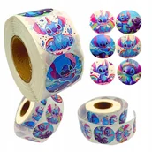 Szkolne artykuły papiernicze - Naklejki Stitch Lilo i Stich Samoprzylepne Dekoracyjne Kolorowe 500 szt. - miniaturka - grafika 1
