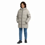 Kurtki damskie - Damska kurtka puchowa Jack Wolfskin FROZEN PALACE LONG JKT W RDS pale sand - S - miniaturka - grafika 1