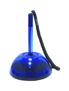 LUX ICO Długopis na sprężynce ICO 16 mm linia) transparentny niebieski - Pojemniki na zabawki - miniaturka - grafika 1