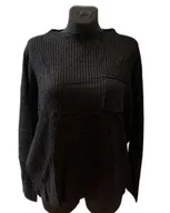 Swetry damskie - Beluring Elegancki Sweter dla Kobiet Czarny Rozmiar L - miniaturka - grafika 1
