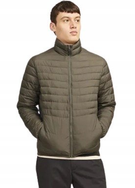 JACK&JONES KURTKA MĘSKA ZIELONA NA ZAMEK DŁUGI RĘKAW XXL JQA