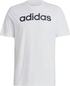 Koszulki męskie - Koszulka męska adidas Essentials Single Jersey Linear Embroidered Logo Tee biała IC9276-L - miniaturka - grafika 1