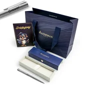 Zestawy piśmiennicze - Zestaw Waterman Długopis Allure z grawerem, kartką i torebką prezent na Dzień Nauczyciela - miniaturka - grafika 1