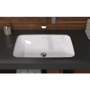 VILLEROY - BOCH 5A776001 Architectura Umywalka podblatowa, 570 x 370 x 175 mm, Weiss Alpin, z przelewem - Umywalki - miniaturka - grafika 1