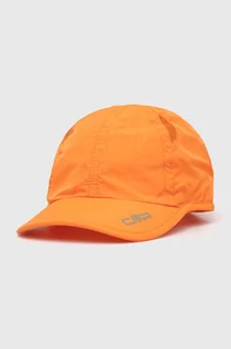 Czapki męskie - CMP czapka z daszkiem kolor pomarańczowy gładka - grafika 1