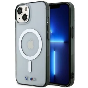 Etui BMW Silver Ring MagSafe do Apple iPhone 14 Przezroczysty - Etui i futerały do telefonów - miniaturka - grafika 1