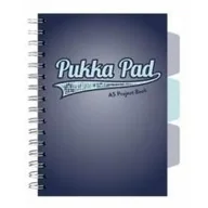 Zeszyty szkolne - Kołozeszyt Pukka Pad A5 Project Book Navy granatowy kratka - miniaturka - grafika 1
