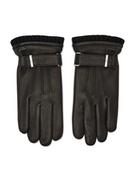 Rękawiczki - Calvin Klein Rękawiczki Męskie Leather Rivet Gloves K50K507425 Czarny - miniaturka - grafika 1