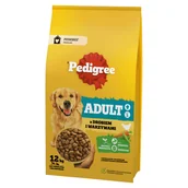 Sucha karma dla psów - Pedigree Adult 12kg Z Drobiem I Warzywami Sucha Karma Dla Psów Średnich I Dużych Ras - miniaturka - grafika 1