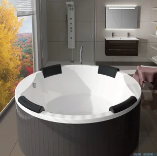 Riho Colorado wanna okrągła 180cm z hydromasażem BLISS B038008005 - Wanny z hydromasażem - miniaturka - grafika 5