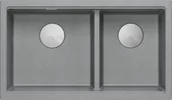 Zlewozmywaki - QUADRON LOGAN 120-U SILVER STONE (szary) (HQL7645U5_BS_U) - miniaturka - grafika 1