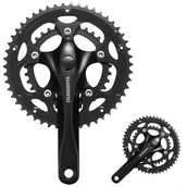 Łańcuchy rowerowe - Shimano zestaw kół łańcuchowych FC-rs200 Mod.16 34/50Z., 4-kątna, do 2-/8-krotnie, SB-zapakowane, czarnym, bez łożyska wewnętrzne, 175 MM, bez KS-ring EFCRS200E04X - miniaturka - grafika 1