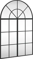 Lustra - vidaXL Lustro ścienne czarne 60x90 cm Krzywe żelazko - miniaturka - grafika 1
