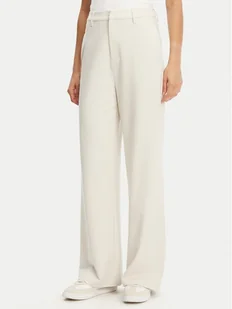 Calvin Klein Jeans Spodnie palazzo J20J225334 Beżowy Wide Leg - Spodnie sportowe damskie - miniaturka - grafika 1