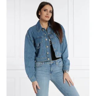 Liu Jo Jeansowa kurtka | Cropped Fit - Kurtki damskie - miniaturka - grafika 1