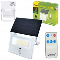Lampy ogrodowe - Lampa Solarna Led 1100Lm 4000K Czujnik Ruchu Aluminiowy Z Pilotem Biała - miniaturka - grafika 1
