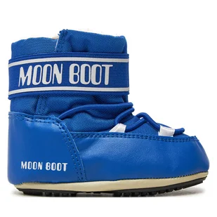 Śniegowce Moon Boot 80D3401020 Niebieski - Buty dla dziewczynek - miniaturka - grafika 1