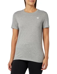 Champion Legacy Podstawy W-Light Cotton Jersey S-s Regular Crewneck Koszulka damska, Jasny melanż szary, S - Koszulki i topy damskie - miniaturka - grafika 1