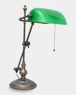 Lampa Gabinetowa Bankierska 50 cm Regulowana Szmaragdowa - Lampy stojące - miniaturka - grafika 1