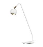 Lampy stojące - Markslojd Stojąca LAMPKA biurkowa COCO 107341 stołowa LAMPA nocna regulowana kula ball biała 107341 - miniaturka - grafika 1