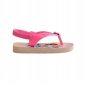 Sandały damskie - Havaianas Sandały Japoki Dziewczęce Różowe 19 Słp - miniaturka - grafika 1