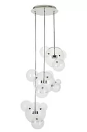 Lampy sufitowe - KH CAPRI DISC 3 - szklana lampa wisząca chrom XCP9148-3A.CHROM - miniaturka - grafika 1