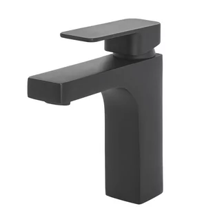 Beliani Bateria umywalkowa Bateria umywalkowa czarna IRUPU 229606 - Baterie umywalkowe Beliani Bateria umywalkowa Bateria umywalkowa czarna IRUPU 229606 - Baterie umywalkowe - miniaturka - grafika 1