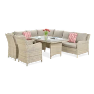 Meble ogrodowe - Narożnik z technorattanu MARYLAND Beige - miniaturka - grafika 1