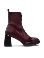 Botki damskie - Hispanitas Botki Soho-I24 HI243658 Bordowy - miniaturka - grafika 1