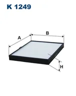 Filtry kabinowe - FILTRON Filtr kabinowy K1249 - miniaturka - grafika 1
