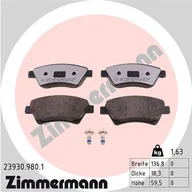 Klocki hamulcowe - Klocki hamulcowe - komplet ZIMMERMANN 23930.980.1  w 24 h. Do 100 dni na zwrot. 100 tys. Klientów. - miniaturka - grafika 1