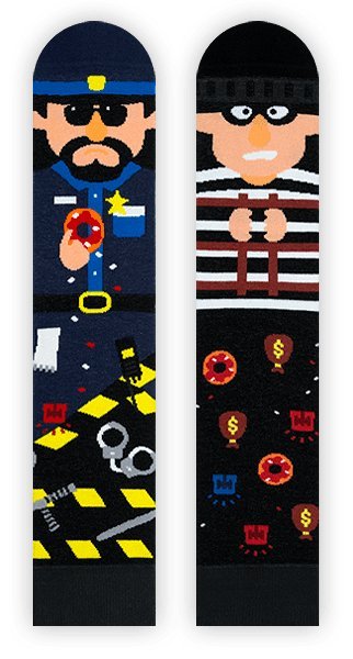 Zabawne Policyjne Skarpetki - Policeman - 44-46