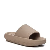 Sandały damskie - XTI Płaskie sandały damskie 44489, brązowy (taupe), 39 EU - miniaturka - grafika 1