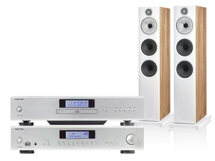 Rotel A12 MKII (srebrny) + CD14 MKII (srebrny) + 603 S3 (dąb) - Zestawy stereo - miniaturka - grafika 1