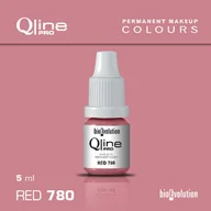Pozostałe akcesoria kosmetyczne - Pigment do makijażu permanentnego ust Bioevolution Red 780 Qline Pro 5ml - miniaturka - grafika 1