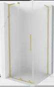 Kabiny prysznicowe - Mexen Velar L kabina prysznicowa rozsuwana 90x90 cm, szron, złota szczotkowana - 871-090-090-33-55 - miniaturka - grafika 1