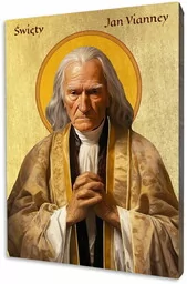 Ikona święty Jan Maria Vianney - Ikony i obrazy sakralne - miniaturka - grafika 1