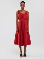 Sukienki - BIG STAR Sukienka w kolorze czerwonym - miniaturka - grafika 1