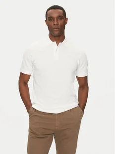 Selected Homme Polo 16095851 Biały Slim Fit - Koszulki męskie - miniaturka - grafika 1