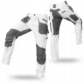 Odzież robocza - SPODNIE ROBOCZE MĘSKIE BOJÓWKI ELASTYCZNE WZMACNIANE LETNIE DO PASA BIAŁE - miniaturka - grafika 1