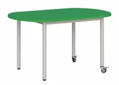 Meble do szkół i przedszkoli - Stolik mobilny blat owalny 120x70/rozmiar 4,5,6 - miniaturka - grafika 1