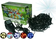 Oświetlenie świąteczne - Multimix.pl Sznur świetlny 30 m 300 LED z efektem FLASH zewnętrzne lampki choinkowe NR 1781 Wielokolorowy błyska zimny biały) OLT-300/5M/N - miniaturka - grafika 1