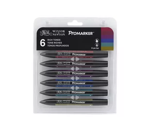 Winsor&Newton Colart International S.A. zestaw ProMarker, 6 kolorów - Kredki, ołówki, pastele i pisaki - miniaturka - grafika 1