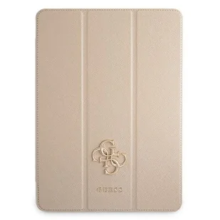 Guess Etui na iPad 11&quot; 2021 Saffiano Collection Book Cover złoty GUE001475 - Etui do tabletów - miniaturka - grafika 1