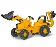 Jeździki dla dzieci - Rolly Toys 813001 Traktor Rolly Junior Cat z łyżką i przyczepą - miniaturka - grafika 1